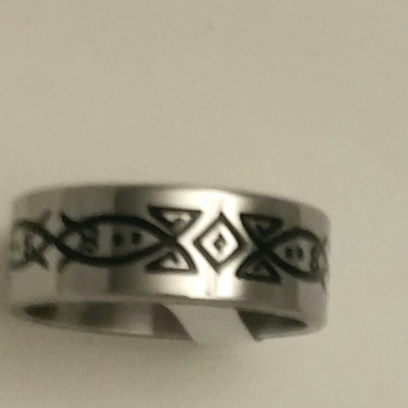 Men's Ring, Stainless Steel Silver Ring - Picture 3 of 4
